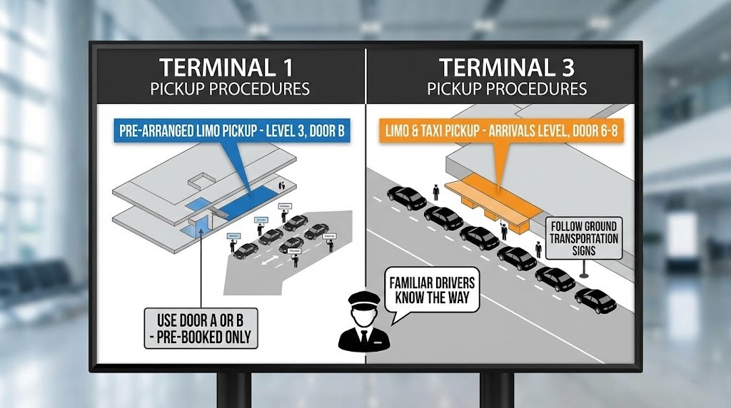 Terminal Navigation and Pickup Procedures