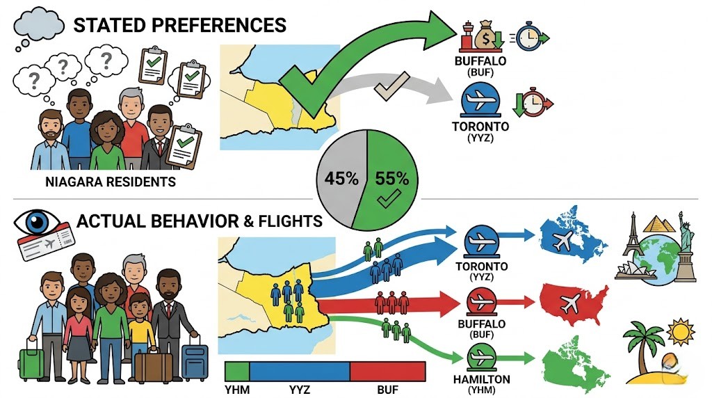 Usage Patterns Where Niagara Residents Actually Fly