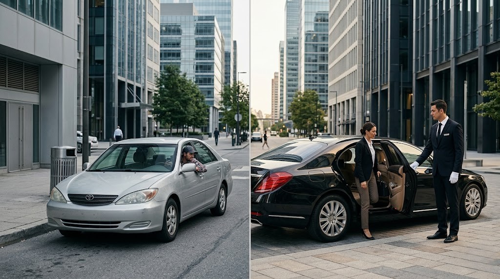 How Does Corporate Limo Compare to Rideshare and Taxi